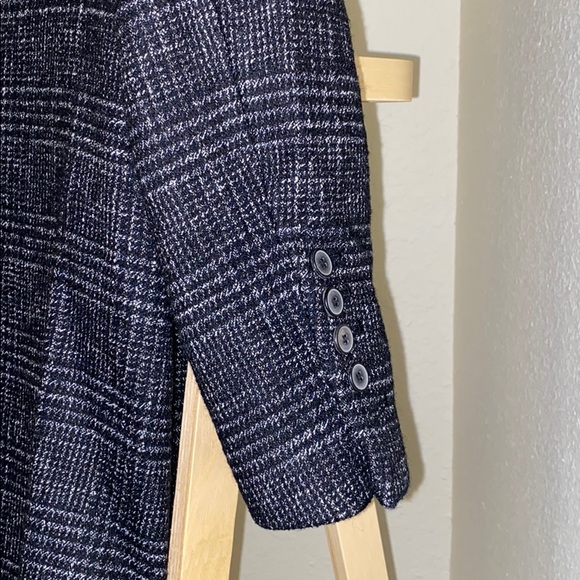 Zara Double Breasted Plaid Coat Sz. M - Picture 4 of 5